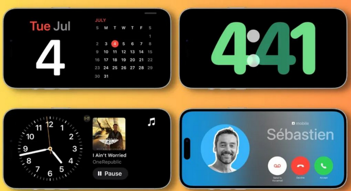 防城苹果手机维修分享iOS17横屏充电待机显示有什么好处 