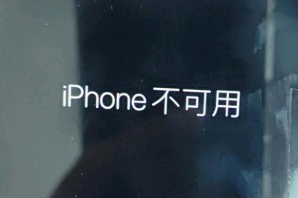 防城苹果服务网点分享锁屏界面显示“iPhone 不可用”如何解决 