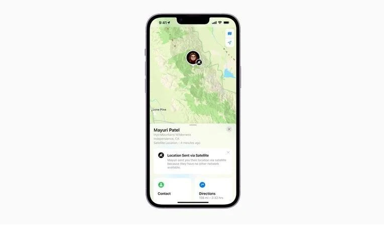 防城苹果14维修分享iPhone14系列中 FindMy功能通过卫星分享位置方法教程 